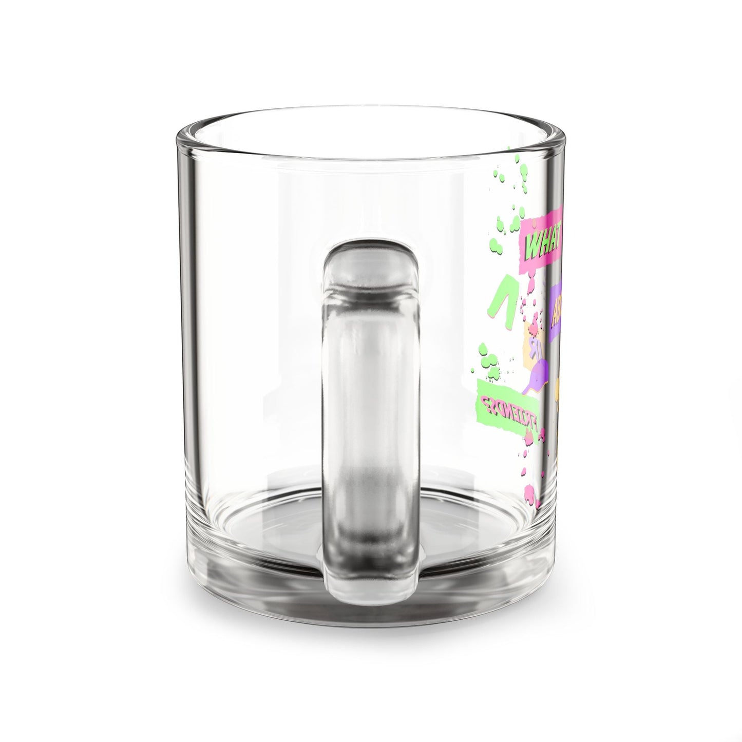 A Friendly Glass Mug, 10oz Printify
