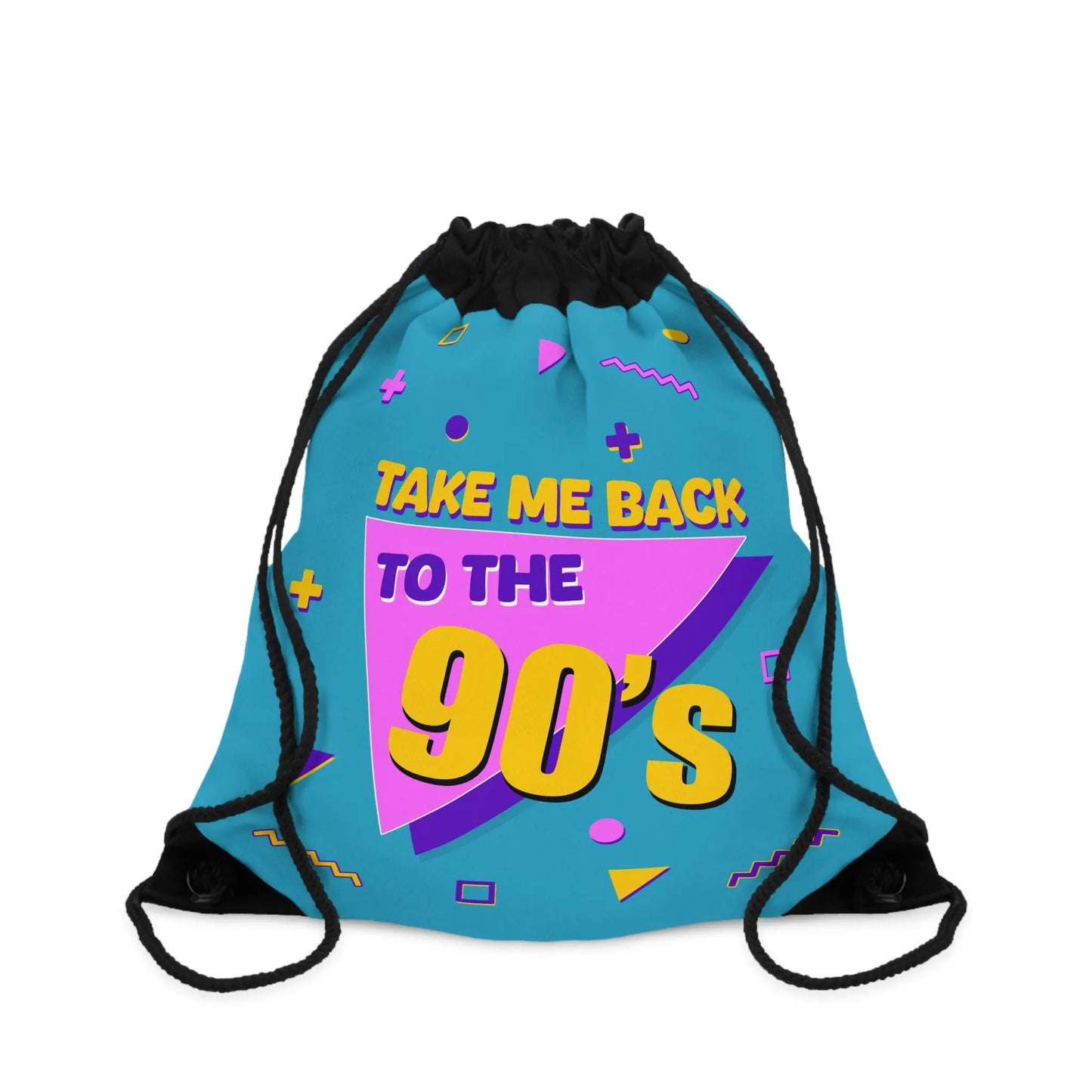 Take Me Back To The 90's™ Drawstring Bag Printify