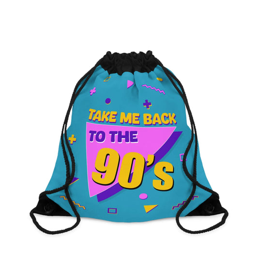 Take Me Back To The 90's™ Drawstring Bag Printify