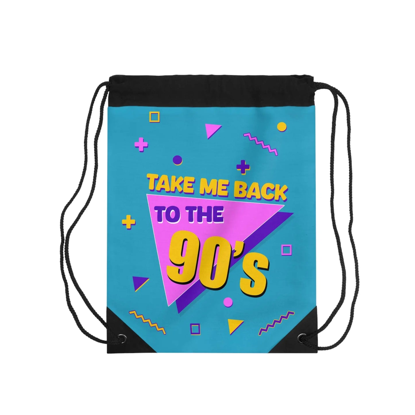 Take Me Back To The 90's™ Drawstring Bag Printify