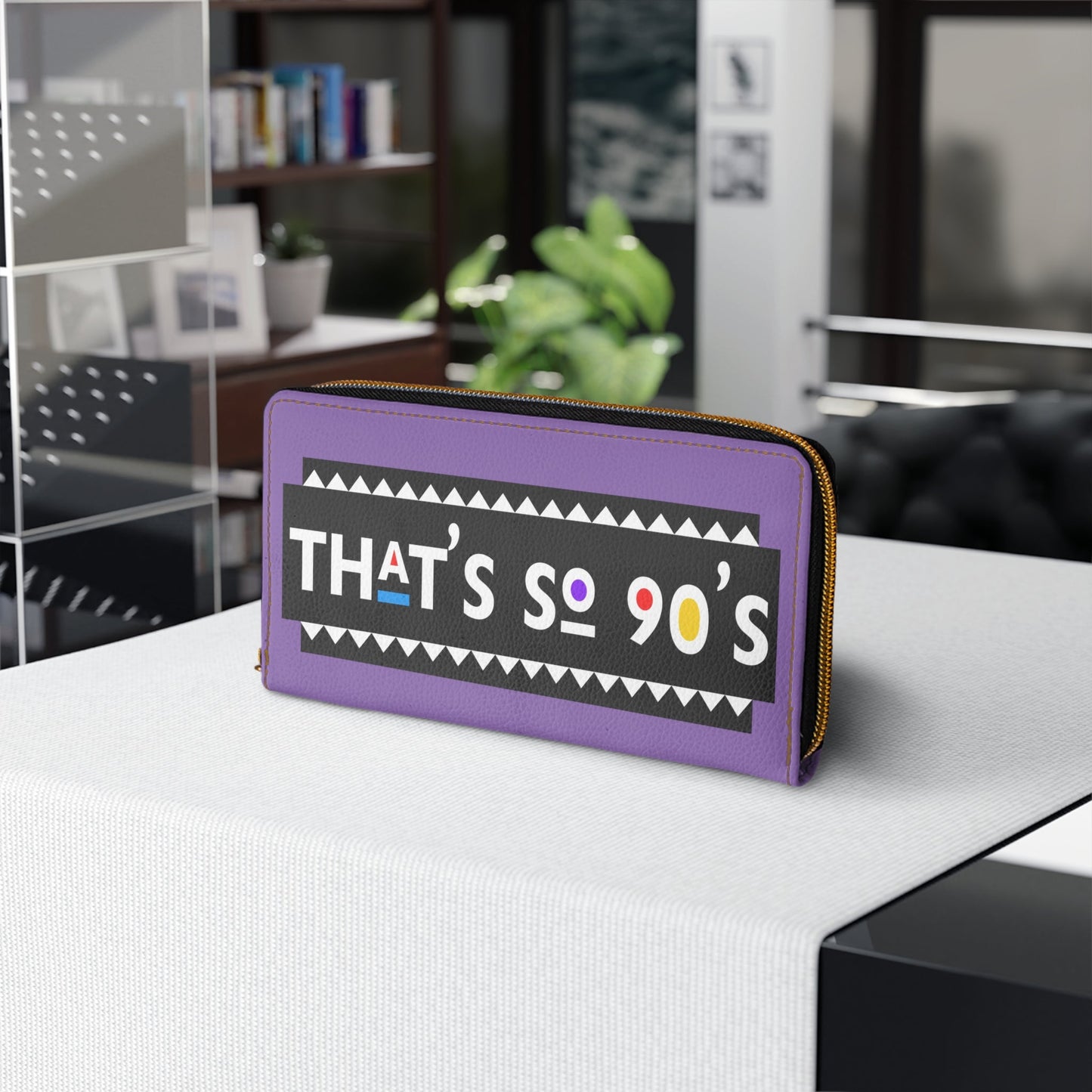 That's So 90's Zipper Wallet Printify