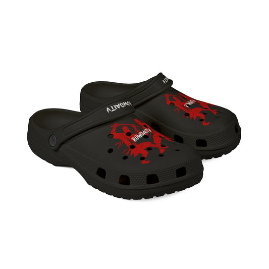 Red Ninja Foam Rubber Shoes Printify