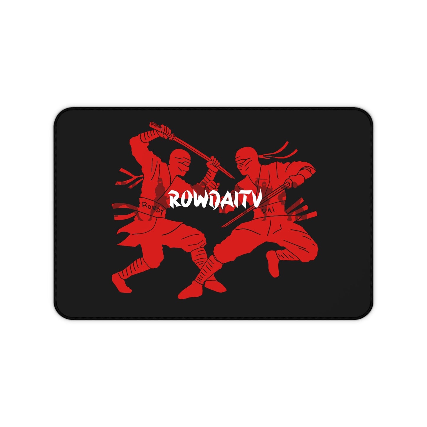 Red Ninja Desk Mat Printify