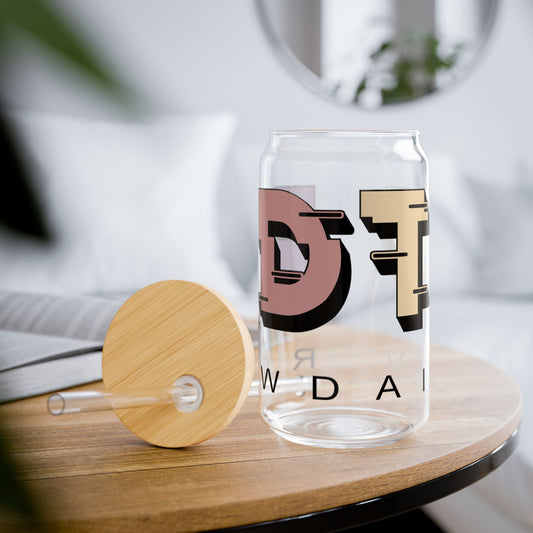 RDTV Sipper Glass, 16oz Printify