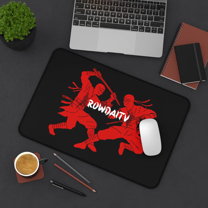 Red Ninja Desk Mat Printify