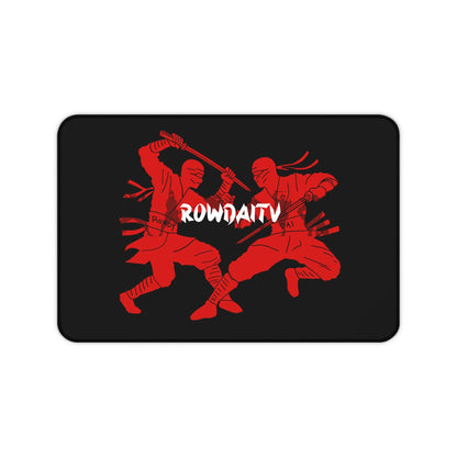 Red Ninja Desk Mat Printify